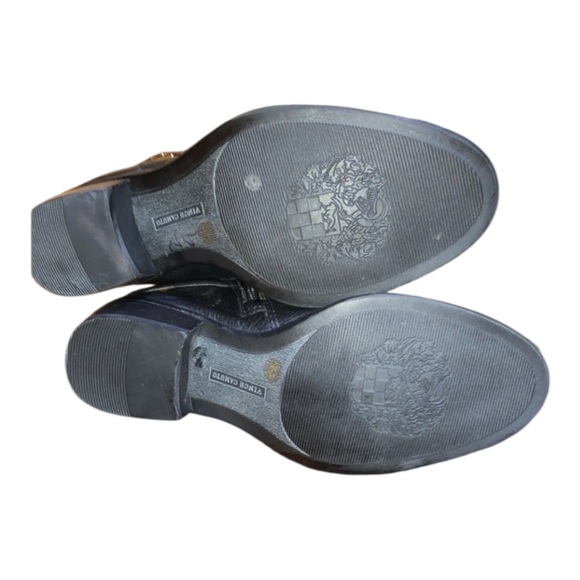 Vince Camuto Black Leather knee High Bedina equestrian Boots. Block Heel… - Picture 7 of 12